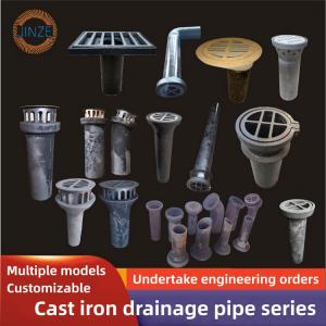 Welded cast iron drain pipe.